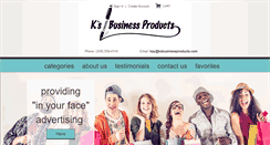 Desktop Screenshot of ksbusinessproducts.com
